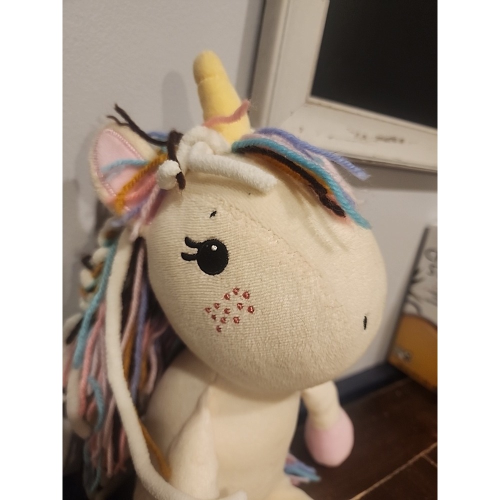 Matilda Jane Just Imagine Starshine Plush Unicorn Doll Stuffed Rainbow Underwear - Picture 2 of 5